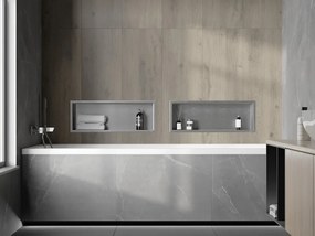 Mexen X-Wall-R półka wnękowa z kołnierzem 60 x 20 cm, inox - 1910602010