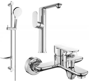 Mexen Milo DF05 zestaw wannowy, chrom - 713153DF05-00