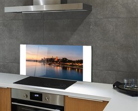 Panel Szklany Zachód Słońca nad Zamkiem na Wawelu