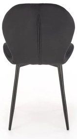 Krzesło tapicerowane K538 VELVET czarne HALMAR