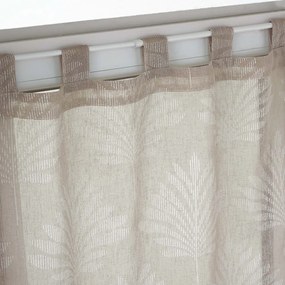 Brązowe firanki z woalu zestaw 2 szt. 60x90 cm Levita – douceur d'intérieur