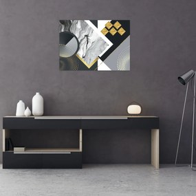 Obraz - Teksturowany kolaż (70x50 cm)