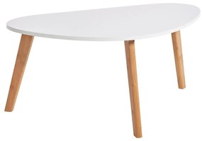 Biały stolik Bonami Essentials Skandinavian, dł. 84,5 cm