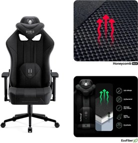 Fotel do grania dla młodzieży Diablo X-Player 2.0 Small Size, kolor czarny