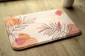 Dywanik łazienkowy antypoślizgowy Dywanik łazienkowy antypoślizgowy Liście Geometryczny