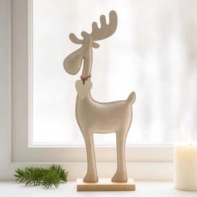 Ręcznie robiona figurka renifera BOONER, 34 cm