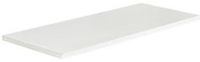 Półka metalowa do szafy biurowej, 900 x 20 x 360 mm, biała