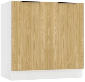 Dolna szafka kuchenna 80 cm dąb olejowany - Bixor 16X