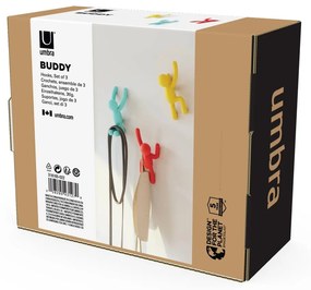 Haczyki ścienne zestaw 3 szt. Buddy – Umbra