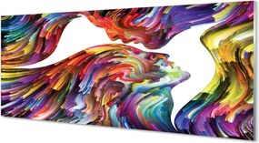 Panel nad Blat Kuchenny Abstrakcyjny Obraz Twarzy