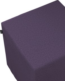 Puf kostka kolor fioletowy tkanina strukturalna