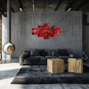Obraz - Ekspresyjna abstrakcja (125x70 cm)