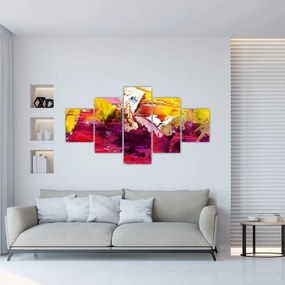 Obraz abstrakcji - malarstwo (125x70 cm)