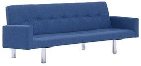 Rozkładana sofa Nesma  z podłokietnikami - niebieska