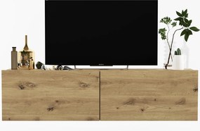 Dwudrzwiowa szafka RTV wisząca Enjoy dąb artisan