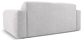 Jasnoszara sofa z materiału bouclé 170 cm Molino – Micadoni Home