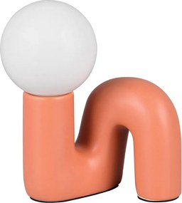 Pomarańczowa lampa stołowa ceramiczna (wysokość 21,5 cm) Quinn – Reality