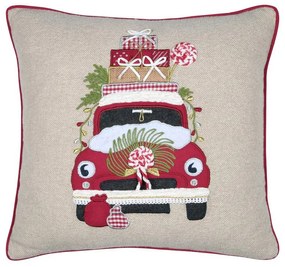 Świąteczna poduszka z nadrukiem, 45 × 45 cm