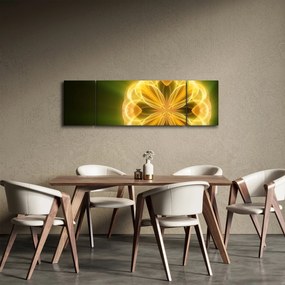 Obraz żółtego kwiatu (170x50 cm)