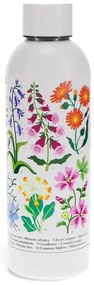 Biała butelka ze stali nierdzewnej 500 ml Wild Flowers – Rex London