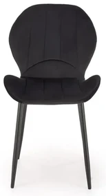 Krzesło tapicerowane K538 VELVET czarne HALMAR