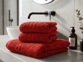 Ręcznik Classic 50 x 100 cm czerwony, 100% bawełna