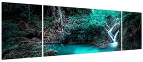 Obraz - Turkusowe jezioro (170x50 cm)