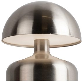 Szara lampa stołowa LED (wys. 15 cm) Impetu – Leitmotiv