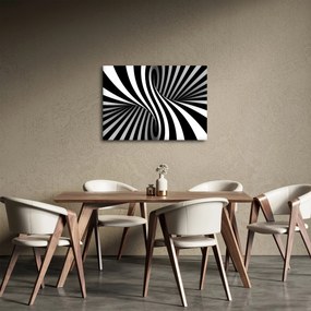 Abstrakcyjny obraz z paskami zebry (70x50 cm)