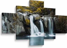 Obraz - Wodospady, Lushan, Chiny (125x70 cm)