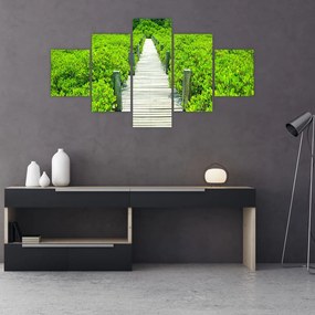 Obraz - drewniany chodnik (125x70 cm)