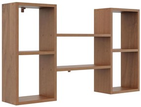 Minimalistyczna półka ścienna w kolorze orzech - Scarpi 2X