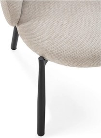 Beżowe tapicerowane fotele jadalniane zestaw 2 szt. Ginny – MOME