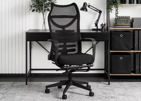 Ergonomiczny fotel biurowy Anaya z regulowanym zagłówkiem i wysuwanym podnóżkiem – komfort i design na najwyższym poziomie