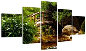 Obraz - Most nad rzeką (125x70 cm)