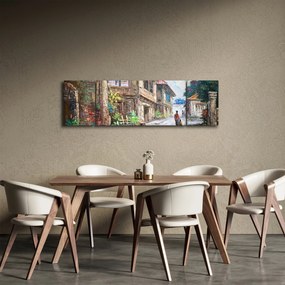 Obraz filipińskiej wioski, Azja (170x50 cm)