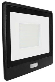 LED Reflektor z czujnikiem LED/50W/230V 4000K IP65 czarny