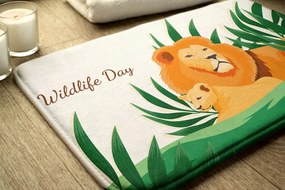 Dywanik do łazienki Dywanik do łazienki Lwy Koty