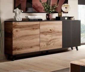 Szeroka komoda z ryflowaniem Random KM-1