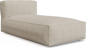 Szezlong ogrodowy z tkaniny z bukli  - Beżowy - NOUMARA od MYLIA