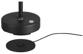 Czarna lampa stołowa LED (wysokość 45 cm) Moreno – Trio