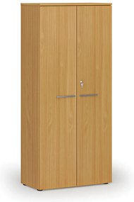 Szafa biurowa z drzwiami PRIMO WOOD, 800 x 420 x 1781 mm, buk