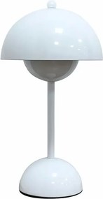 Biała lampa stołowa stylu retro D2-B34