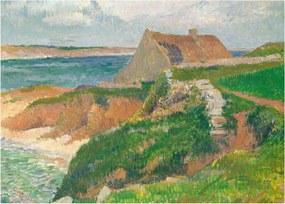 Obraz - Henri Moret, The Island of Raguenez, Brittany, reprodukcje (70x50 cm)