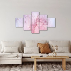 Obraz - Różowe plamy (125x70 cm)