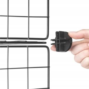 Czarny kojec zagroda metalowa dla psa kota szczeniaka królika 108 cm