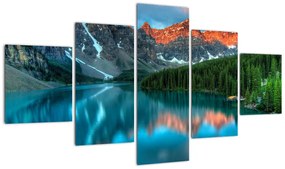 Obraz turkusowego jeziora (125x70 cm)