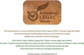 Zestaw 2 sztuk krzeseł ogrodowy DIVERO składane - drewno tek