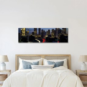 Obraz miasta nocą (170x50 cm)