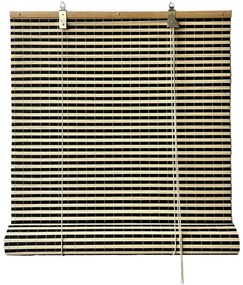 Czarno-naturalna bambusowa roleta 200x160 cm Vela – Gardinia